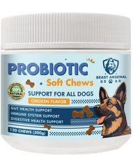 Probiotic Soft Chews for Dogs - Gut Health, Immune System, and Digestive Support