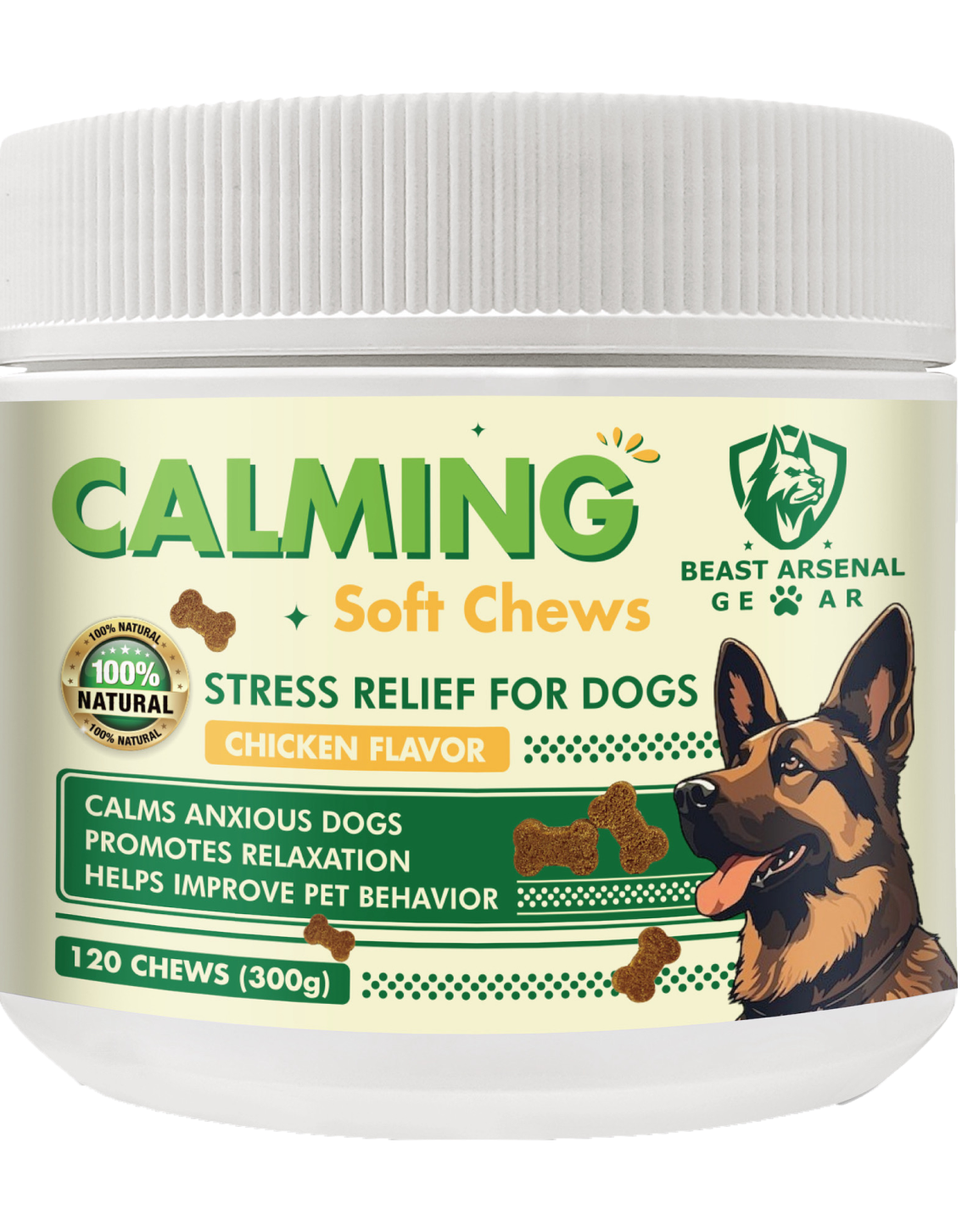 Calming Soft Chews - Stress Relief & Relaxation for Dogs